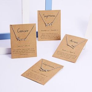 🌈2/$20🌈Gold zodiac constellation necklace